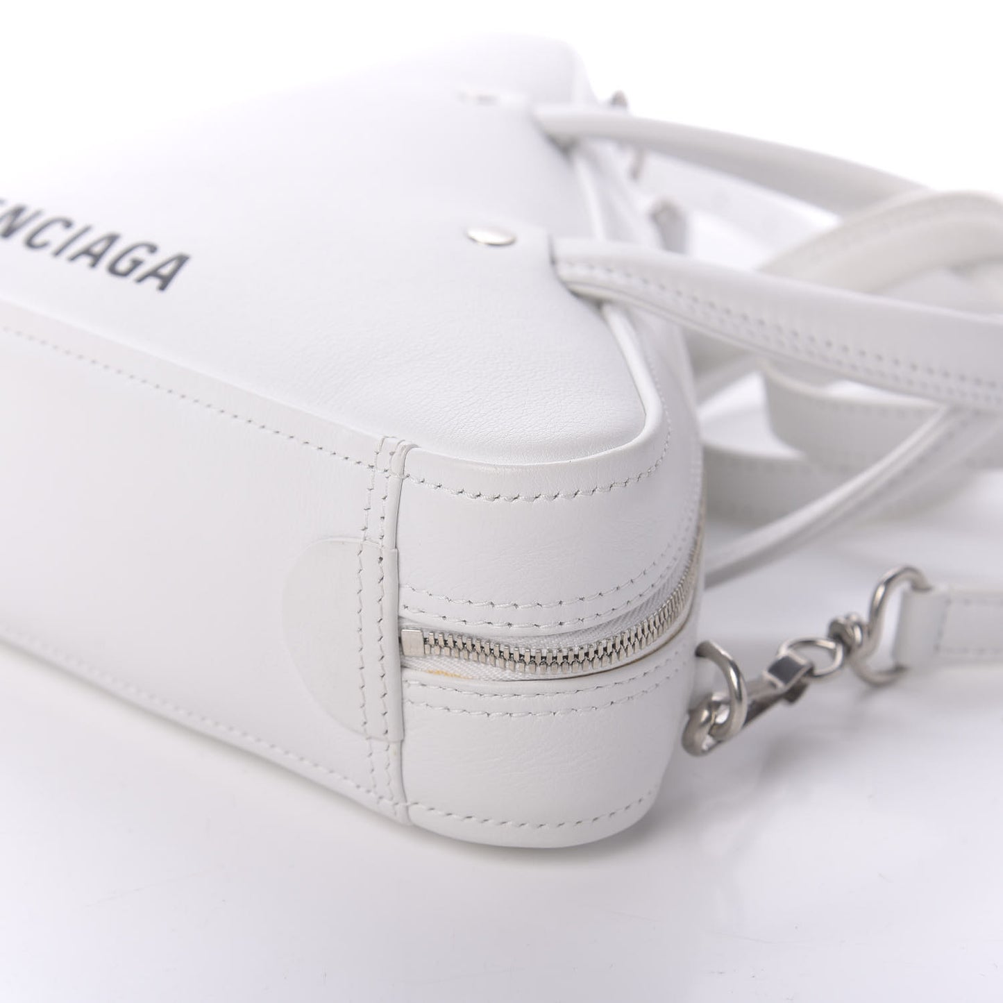 Calfskin XS Triangle Duffle White