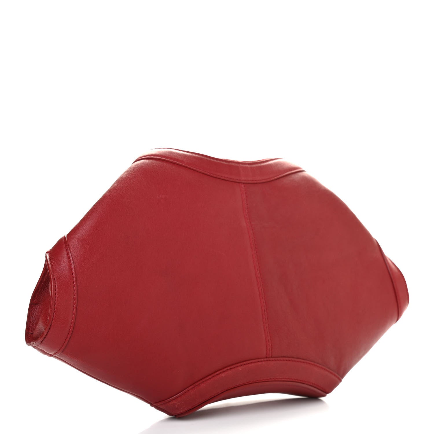Alexander McQueen Calfskin De Manta Clutch Red 2 of 12