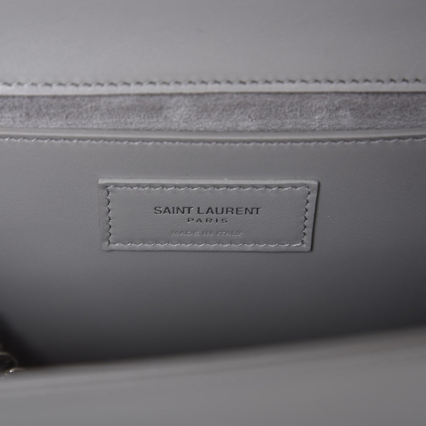 Smooth Calfskin Medium Classic Monogram Kate Tassel Satchel Souris
