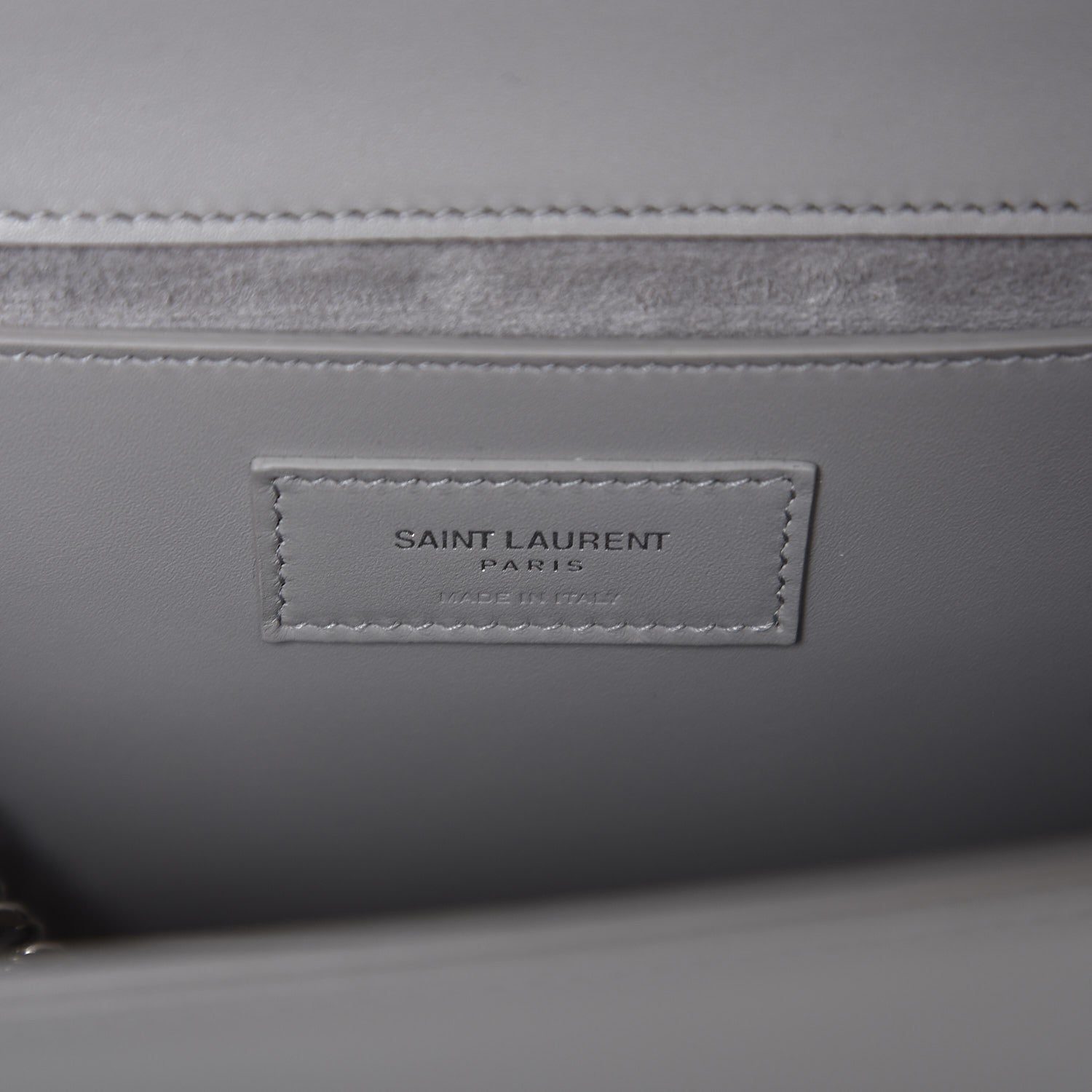 Saint Laurent Smooth Calfskin Medium Classic Monogram Kate Tassel Satchel Souris 6 of 7