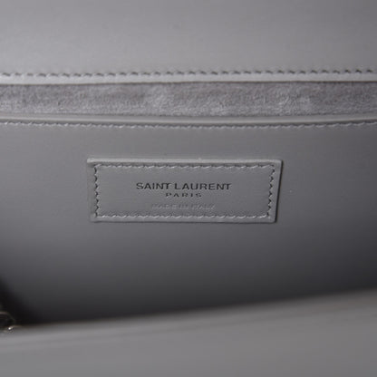 Saint Laurent Smooth Calfskin Medium Classic Monogram Kate Tassel Satchel Souris 6 of 7
