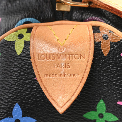 Louis Vuitton Monogram Multicolor Speedy 30 Black 6 of 9