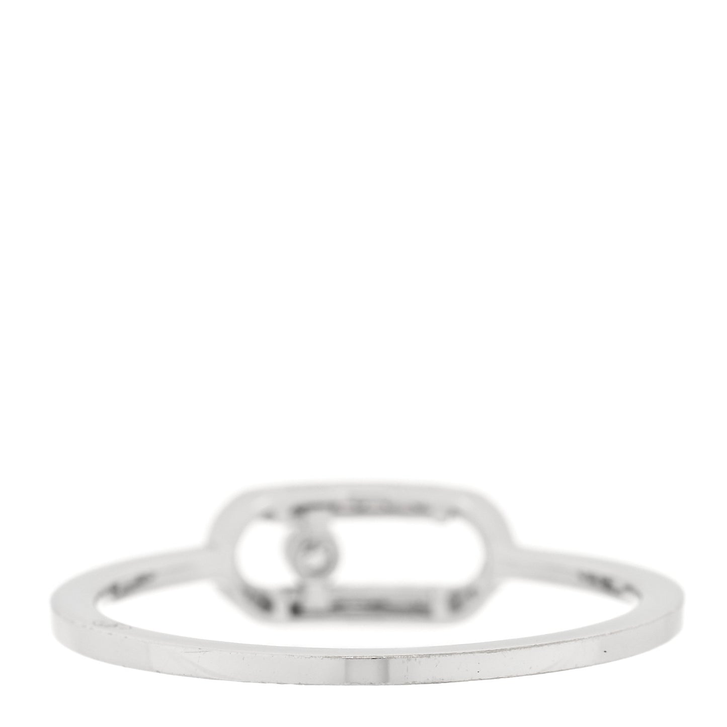 18K White Gold Diamond Move Uno Ring 54 7