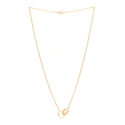 Cartier 18K Yellow Gold Interlocking LOVE Necklace 3 of 6