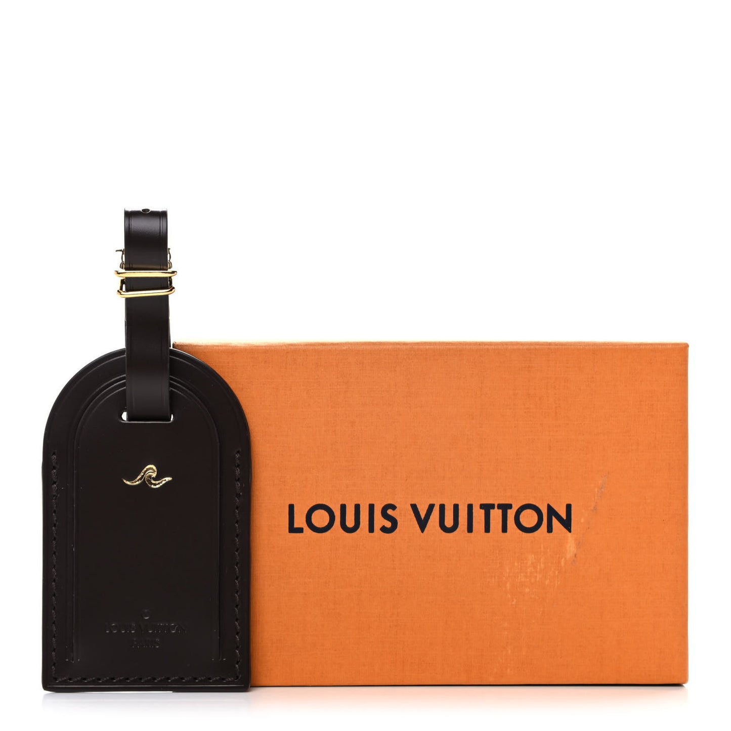 Calfskin Luggage Tag Ebene