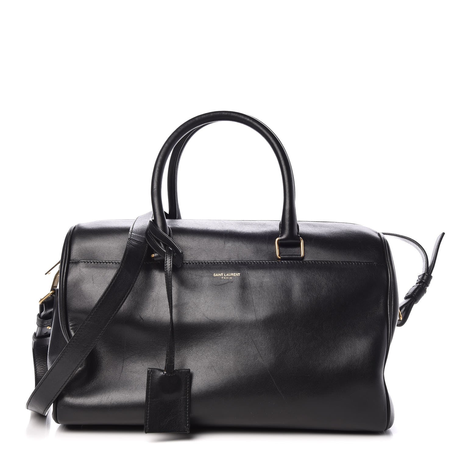 Saint Laurent Calfskin Classic Duffle 6 Black 1 of 10