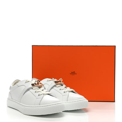 Hermes Calfskin Day Sneakers 37 White 9 of 9