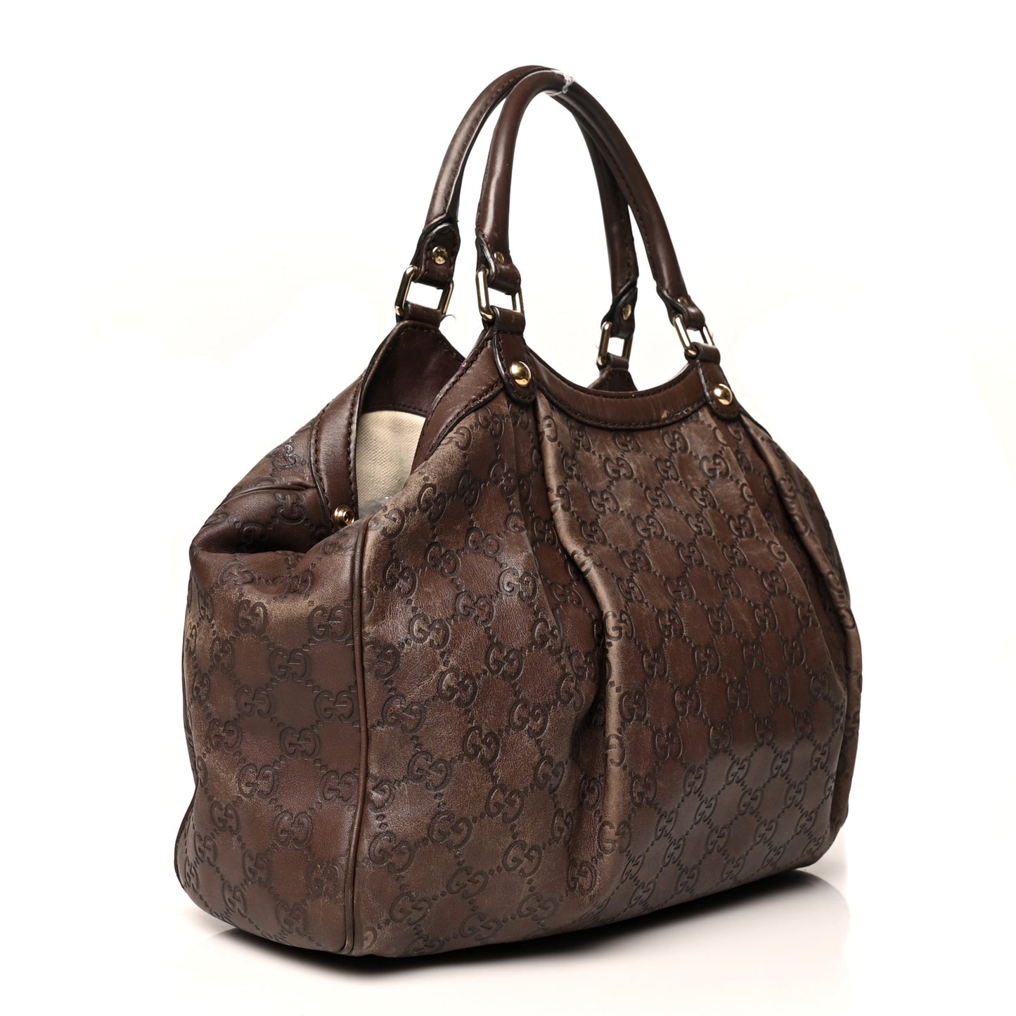 Guccissima Medium Sukey Tote Brown