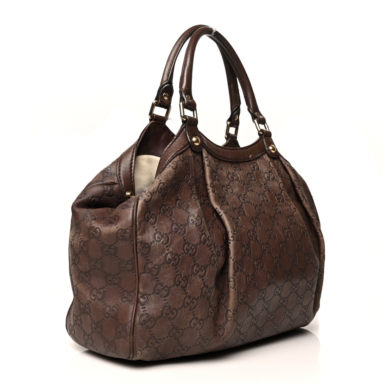 Gucci Guccissima Medium Sukey Tote Brown 4 of 33