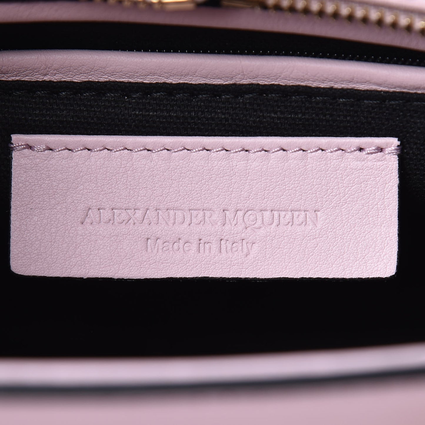Pebbled Calfskin Mini Padlock Tote Baby Pink
