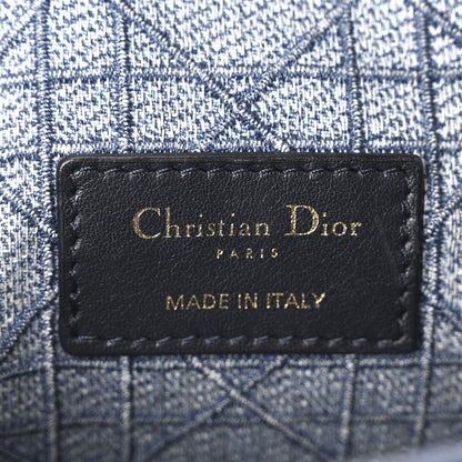 Christian Dior Denim Cannage Small Caro Bag Blue 6 of 9