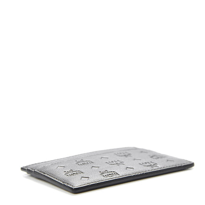 MCM Calfskin Calfskin Ottomar Monogram Card Case Black 4 of 6