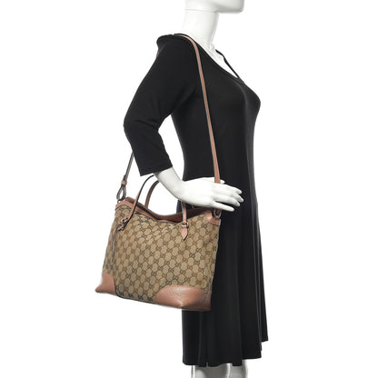 Gucci Monogram Medium Bree Foldover Tote Beige Soft Pink 2 of 17