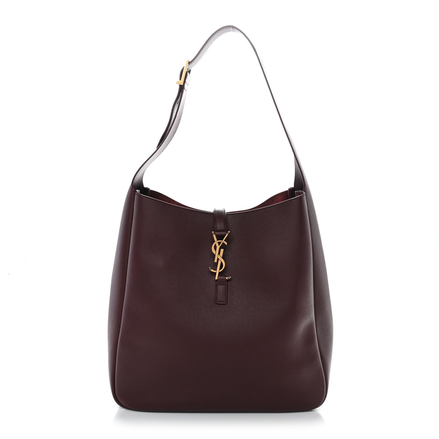 Saint Laurent Supple Calfskin Large Le 5 A 7 Soft Hobo Rouge Legion 1 of 11