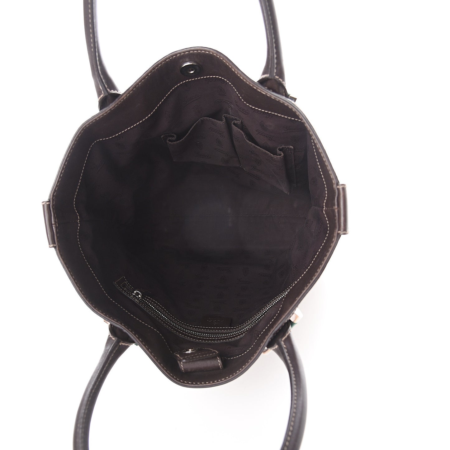 GG Monogram Medium Match Ball Tote Dark Brown
