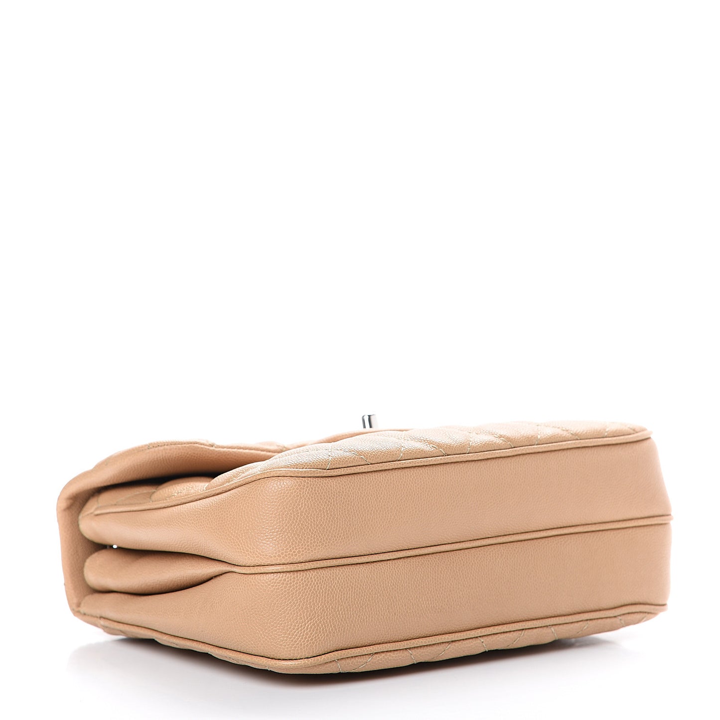 Caviar Quilted Medium Urban Companion Flap Beige