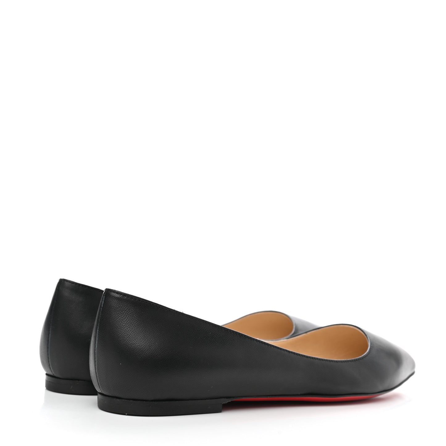 Shiny Nappa Ballalla Flats 37 Black