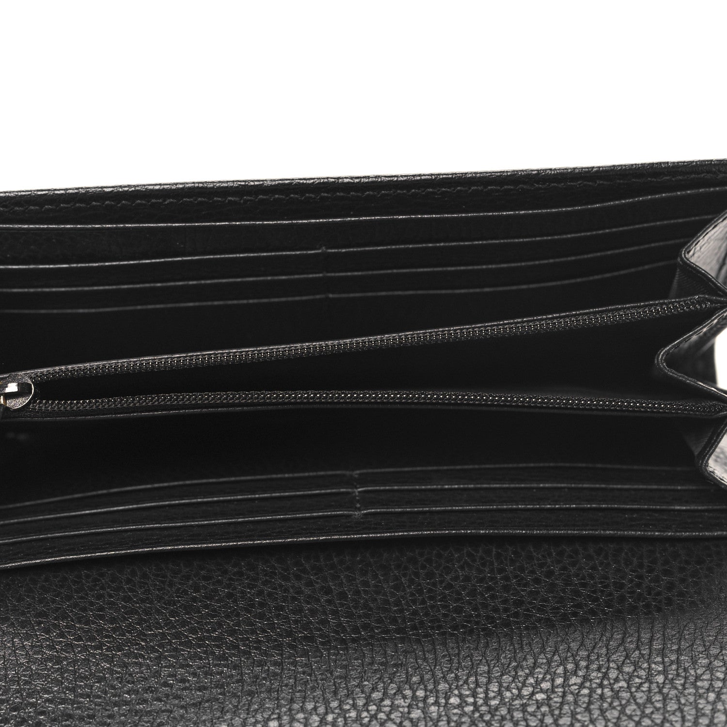 Gucci Dollar Calfskin GG Marmont Continental Wallet Black 5 of 8