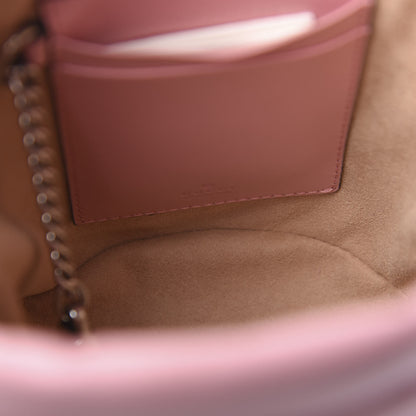 Gucci Calfskin Matelasse Mini GG Marmont 2.0 Bucket Bag Wild Rose 6 of 9