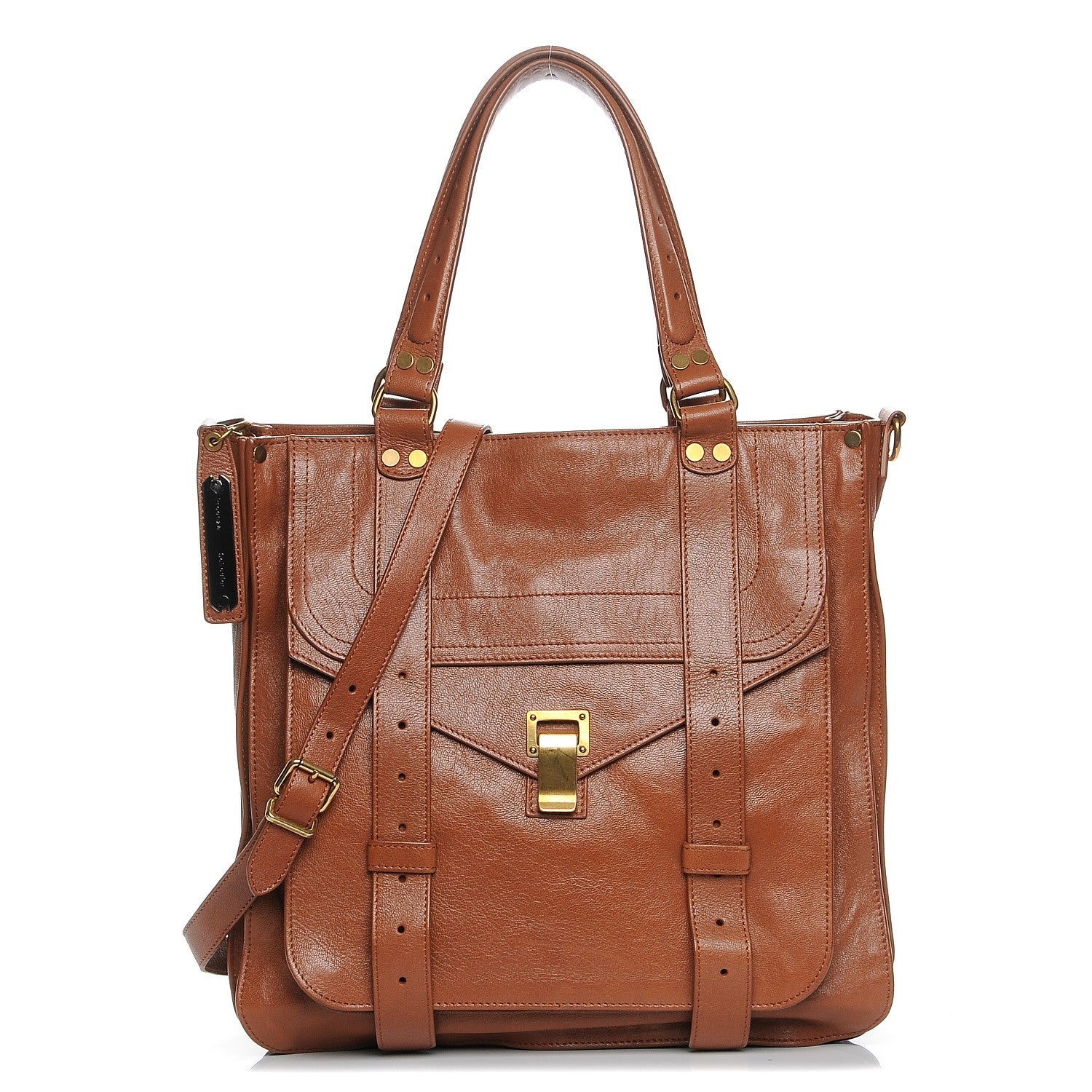 Proenza Schouler Lambskin PS1 Tote Saddle 1 of 9