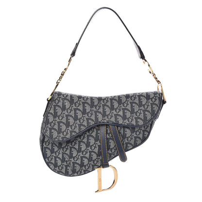 Christian Dior Monogram Saddle Bag Blue 1 of 10