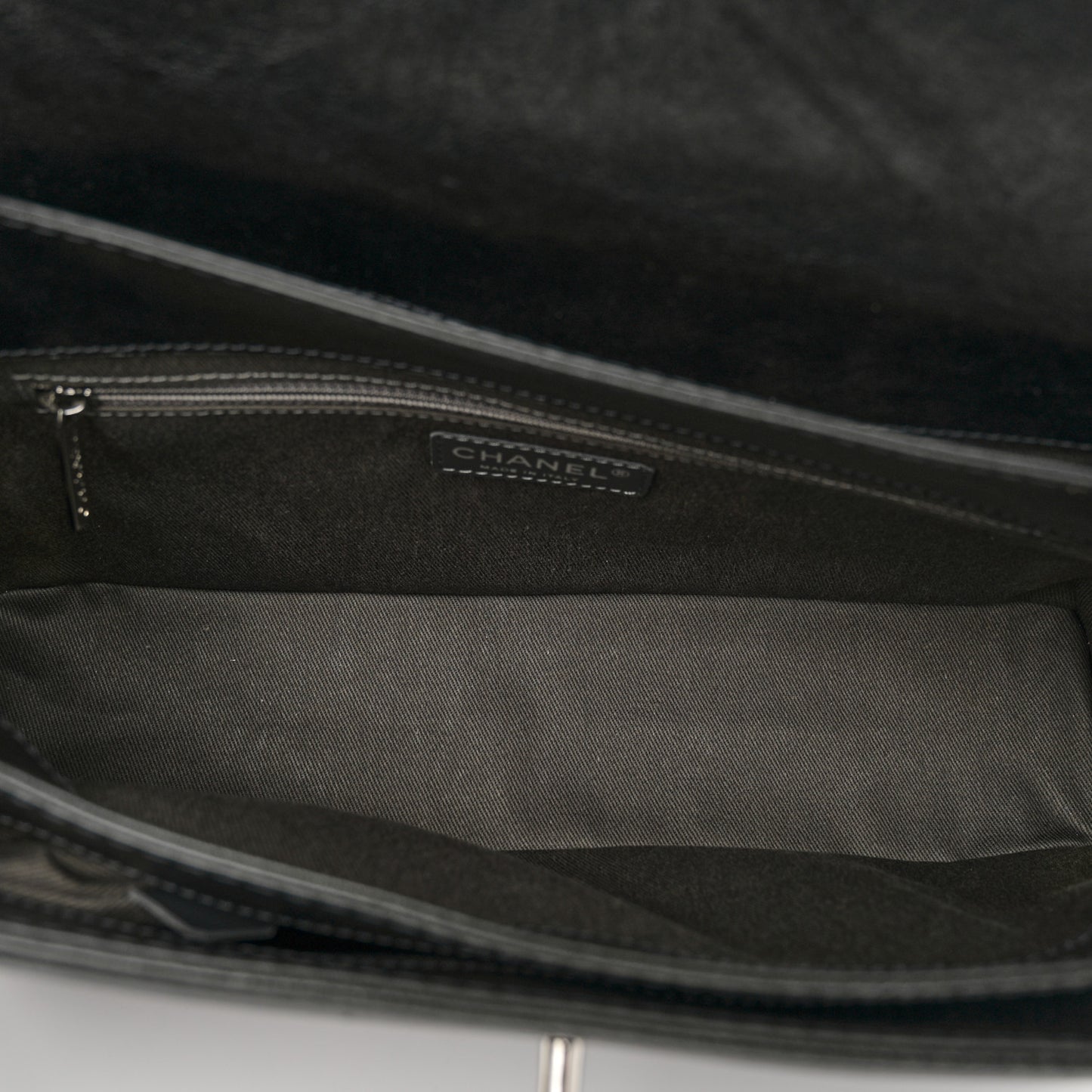 Calfskin Flap Bag Dark Green