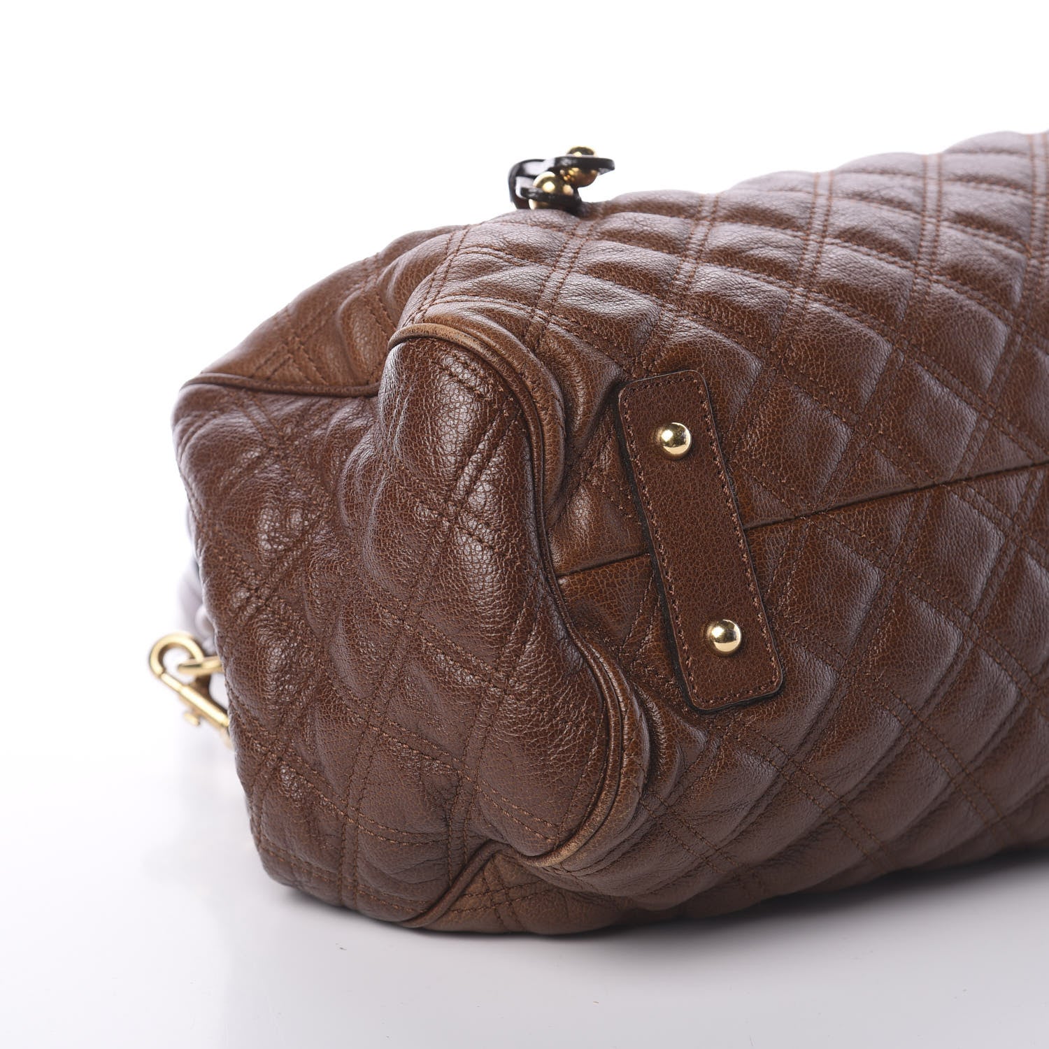 Marc Jacobs Calfskin Quilted Stam Brown 7 of 8