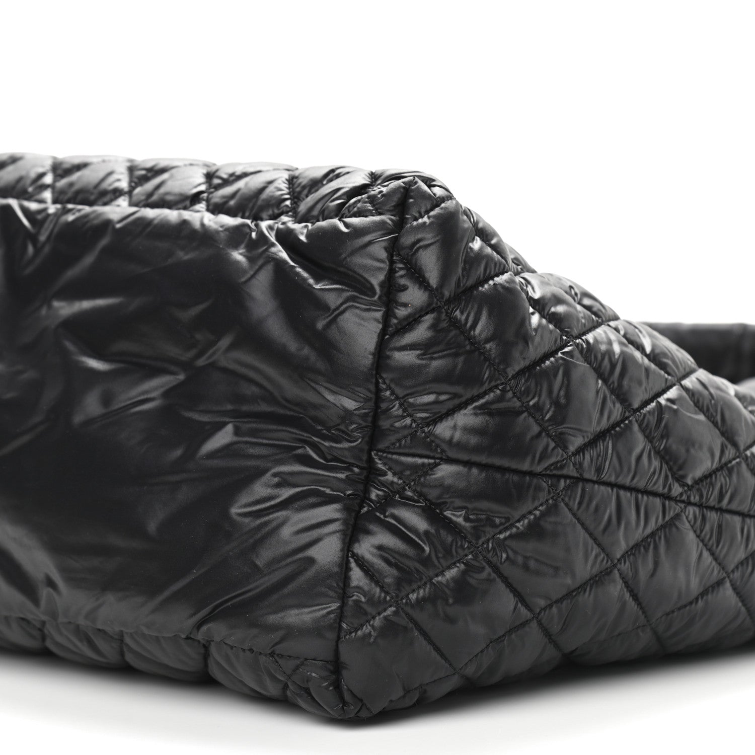 Chanel Nylon Quilted Large Coco Cocoon Tote Black 10 of 13