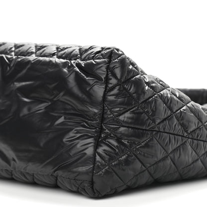Chanel Nylon Quilted Large Coco Cocoon Tote Black 10 of 13