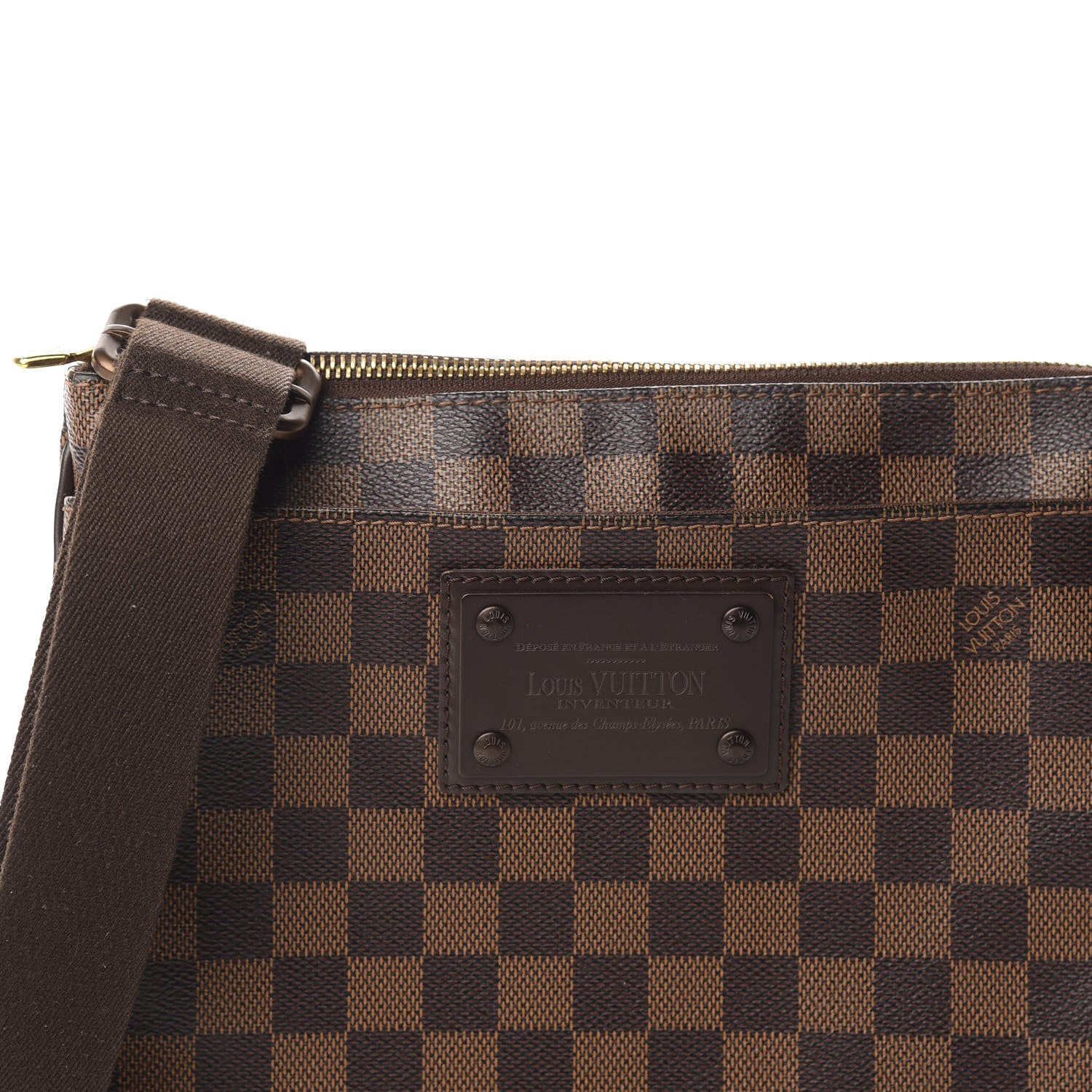 Louis Vuitton Damier Ebene Brooklyn Flat Pochette 10 of 10