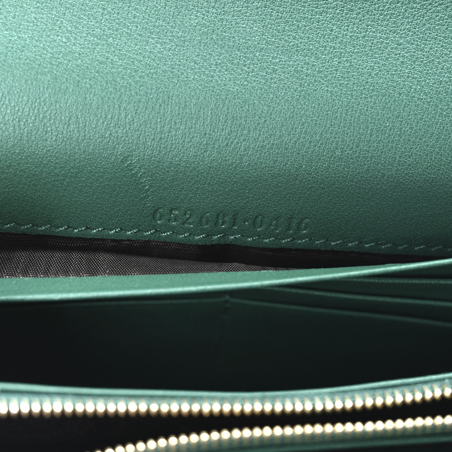 Gucci Snakeskin Jackie 1961 Chain Wallet Green 7 of 11