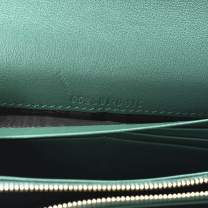 Gucci Snakeskin Jackie 1961 Chain Wallet Green 7 of 11