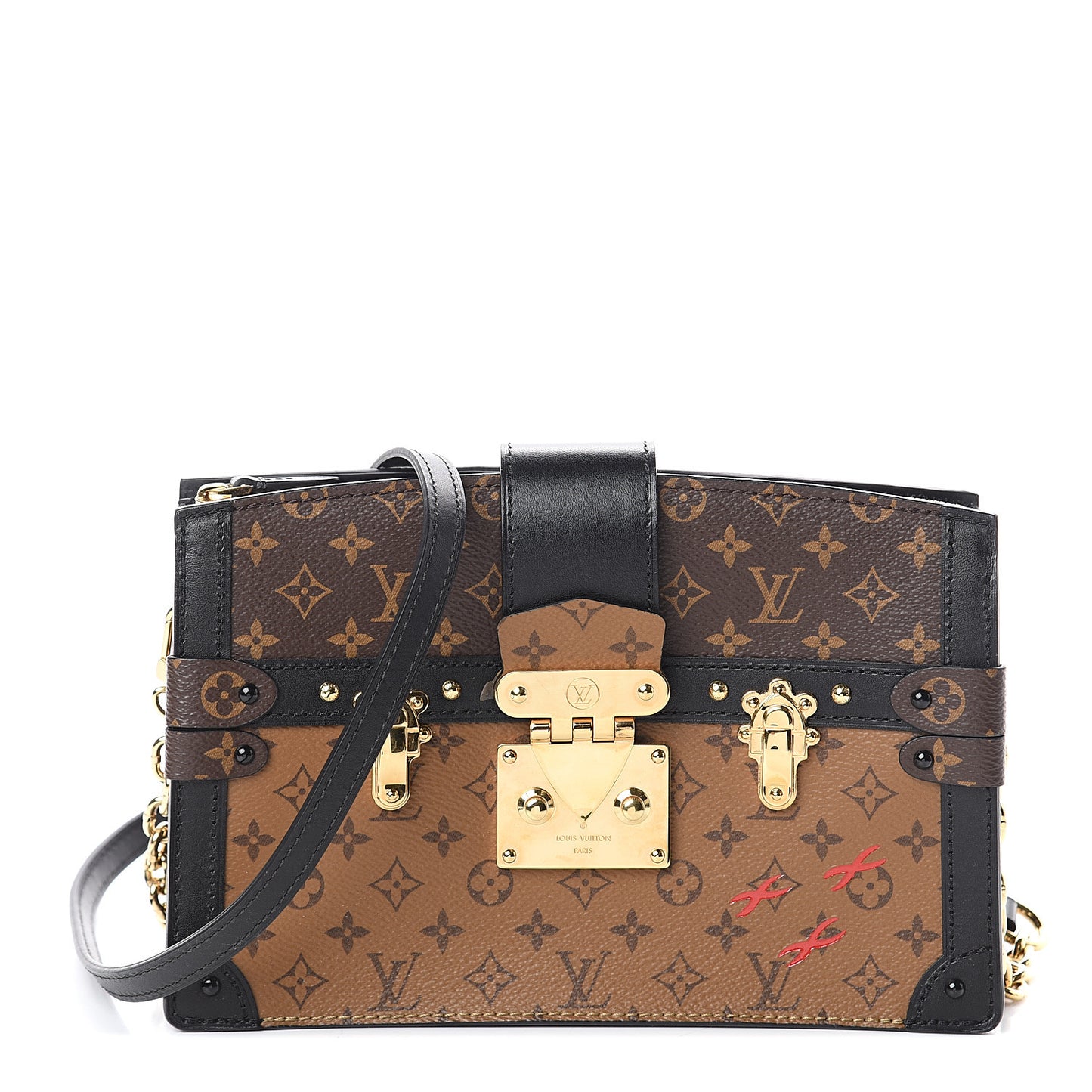 Reverse Monogram Trunk Clutch