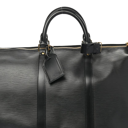Louis Vuitton Epi Keepall 50 Black 7 of 14