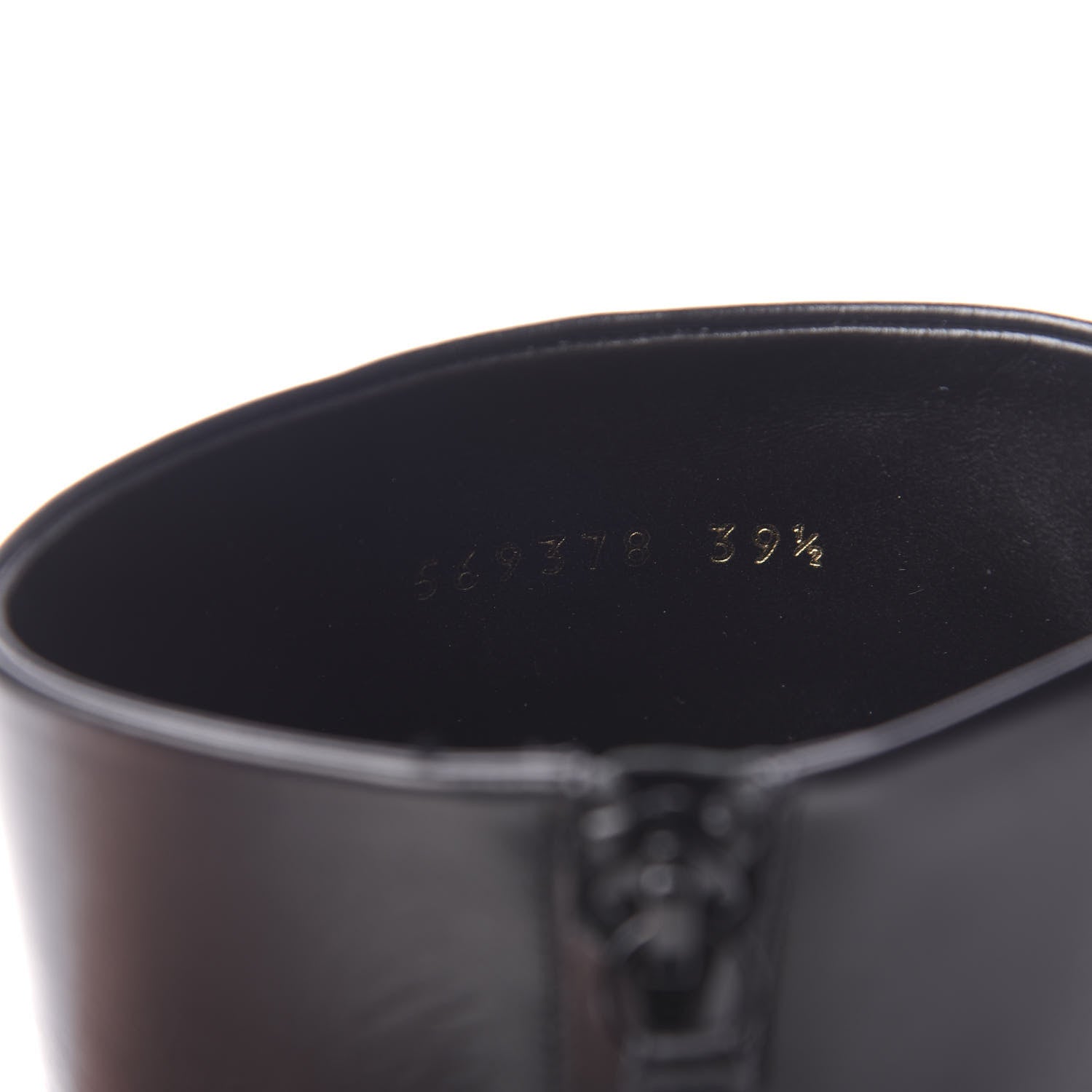 Balenciaga Calfskin Varenne BB Double Square 80mm Booties 39.5 Black Gold 7 of 12