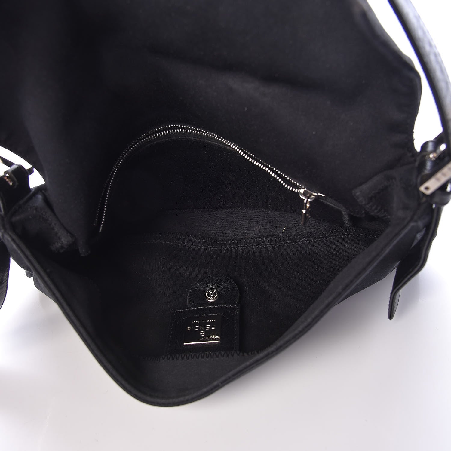 Fendi Nylon Zucca Baguette Black 5 of 12