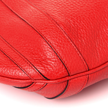 Gucci Pebbled Calfskin Medium Abbey Convertible Tote Red 8 of 14