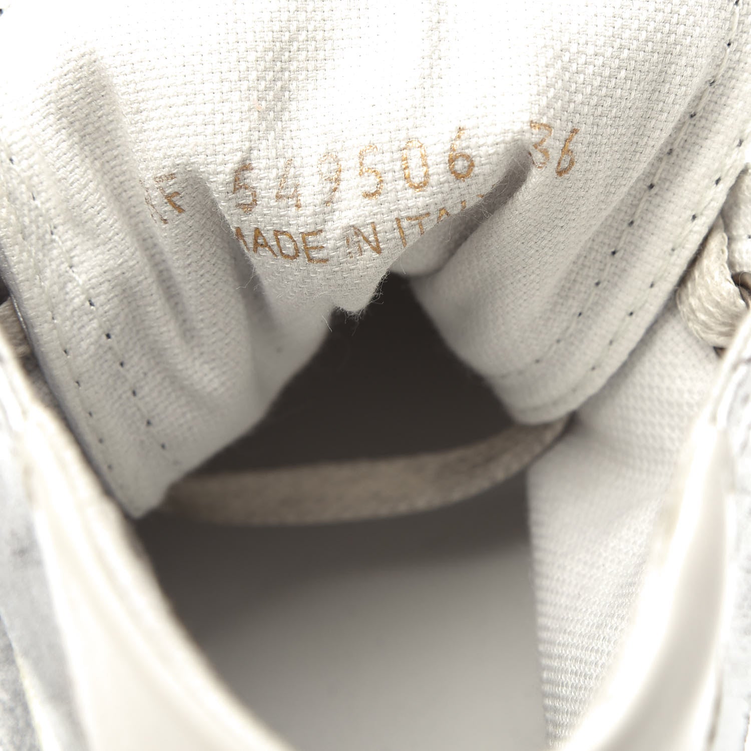 Saint Laurent Distressed Calfskin Bedford Logo-Appliqued Hightop Sneakers 36 Argento Cream White 10 of 11