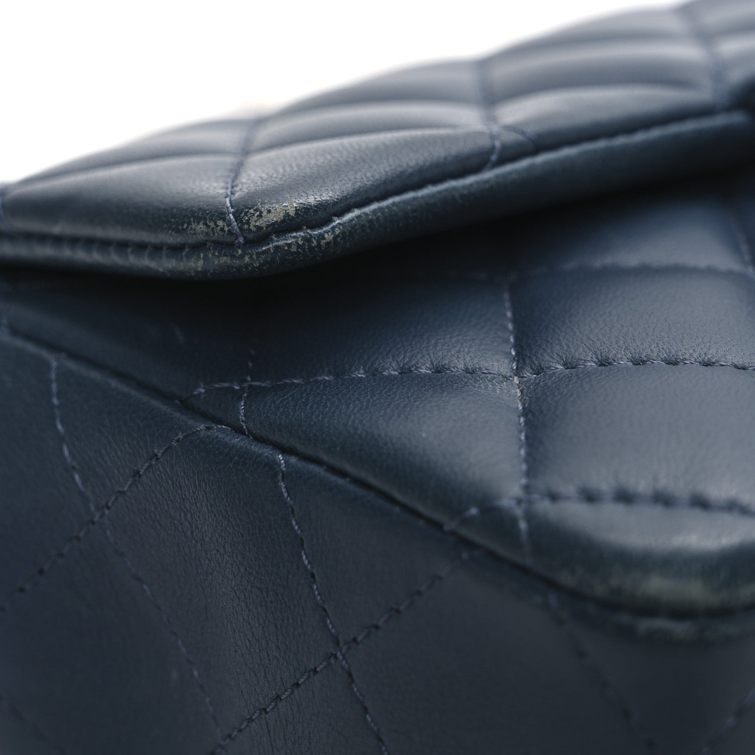 Chanel Lambskin Quilted Mini Rectangular Flap Blue 13 of 13