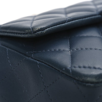 Chanel Lambskin Quilted Mini Rectangular Flap Blue 13 of 13