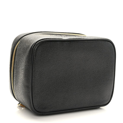 Chanel Caviar Vanity Cosmetic Case Black 4 of 11