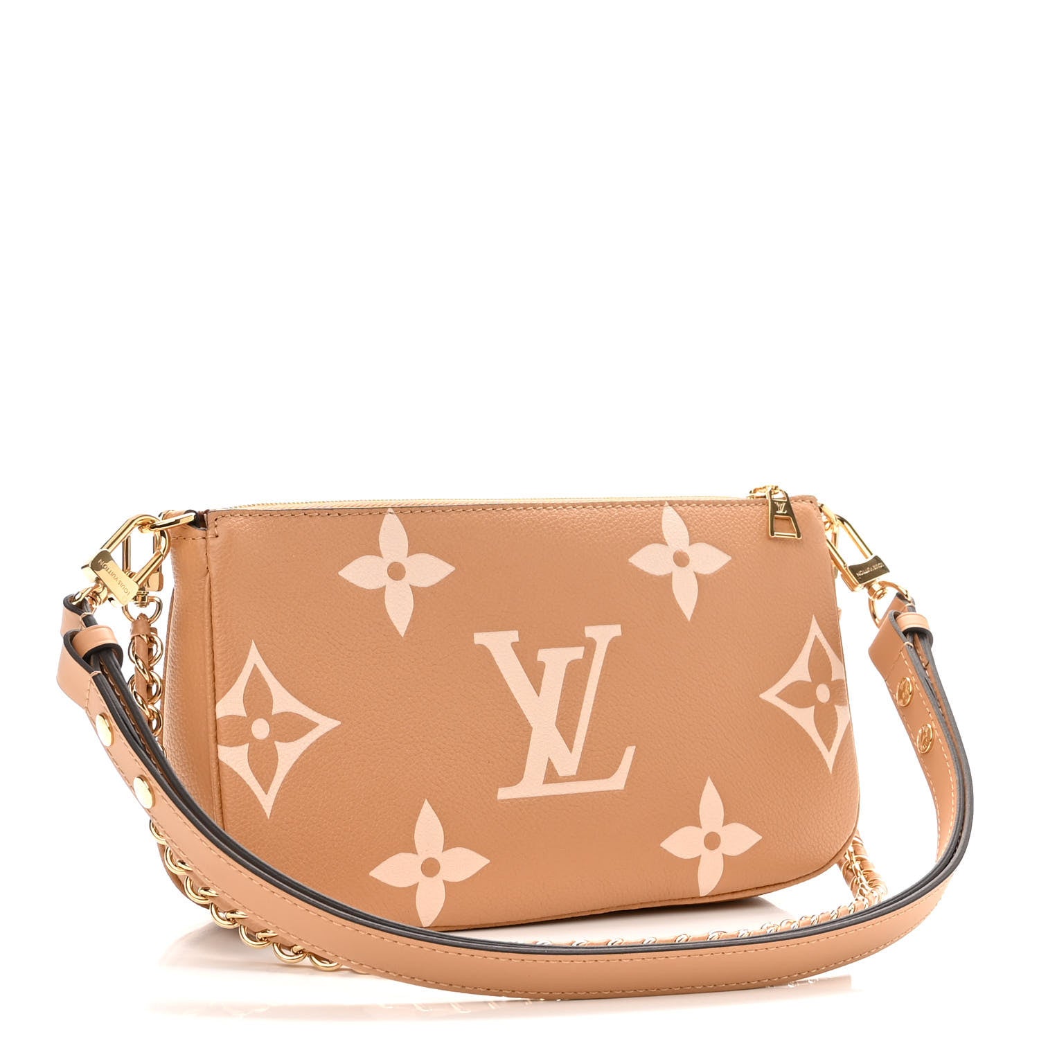 Louis Vuitton Empreinte Monogram Giant Multi Pochette Accessories Arizona Creme 3 of 10