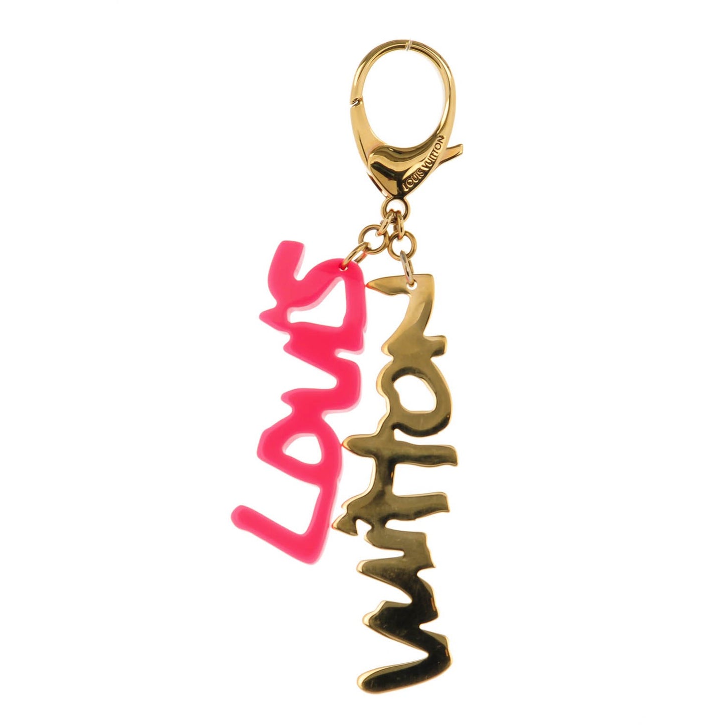 Graffiti Bag Charm Pink