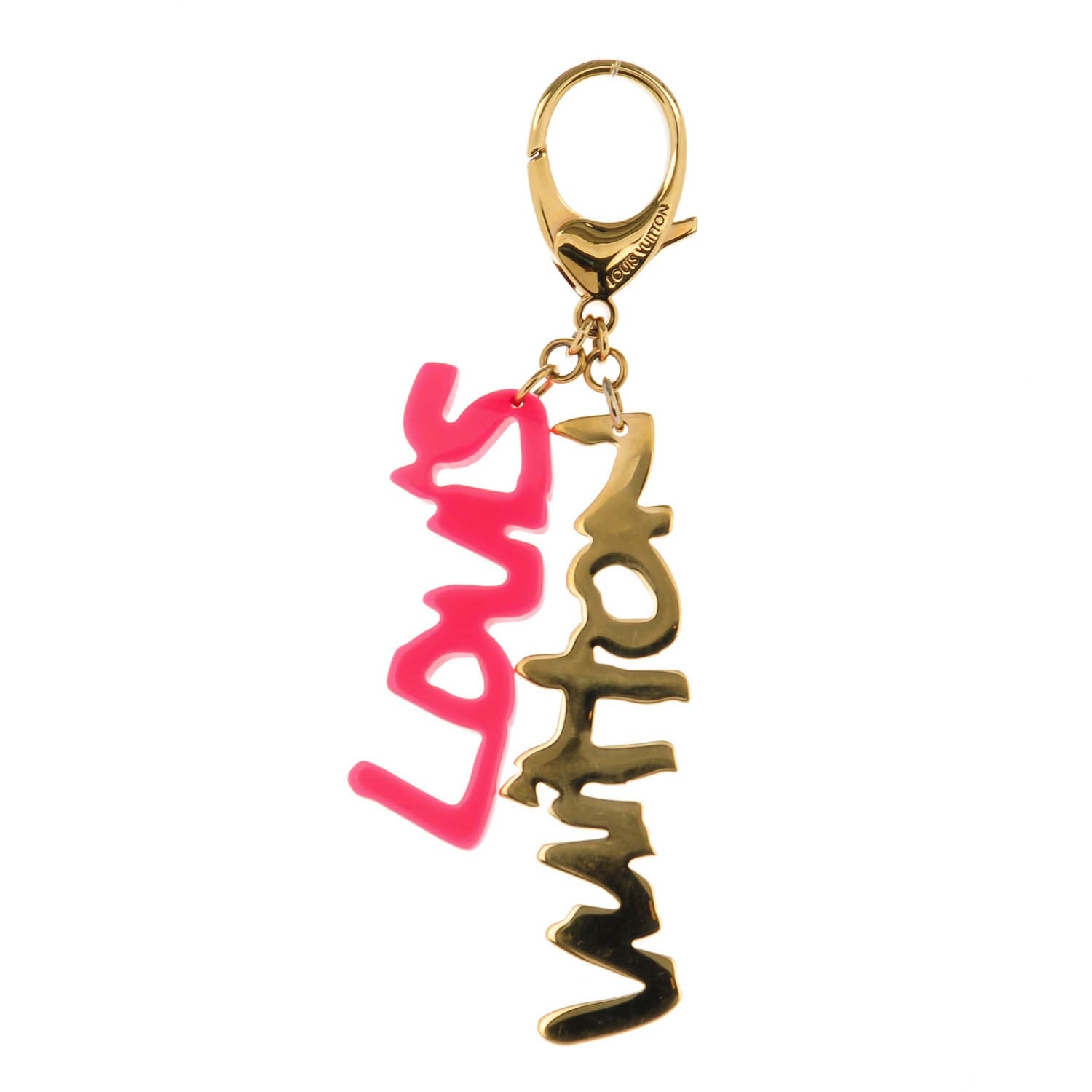 Louis Vuitton Graffiti Bag Charm Pink 1 of 4