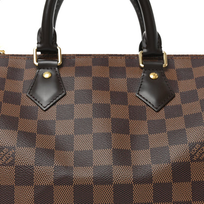 Louis Vuitton Damier Ebene Speedy Bandouliere 25 7 of 9