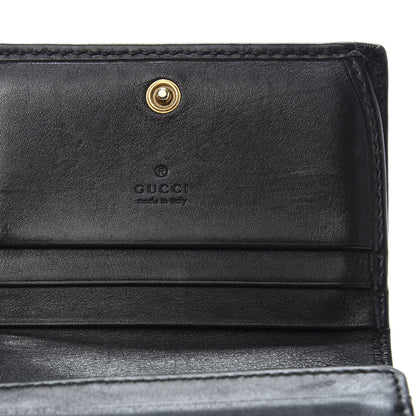 Gucci Calfskin Matelasse GG Marmont Card Case Wallet Black 6 of 10