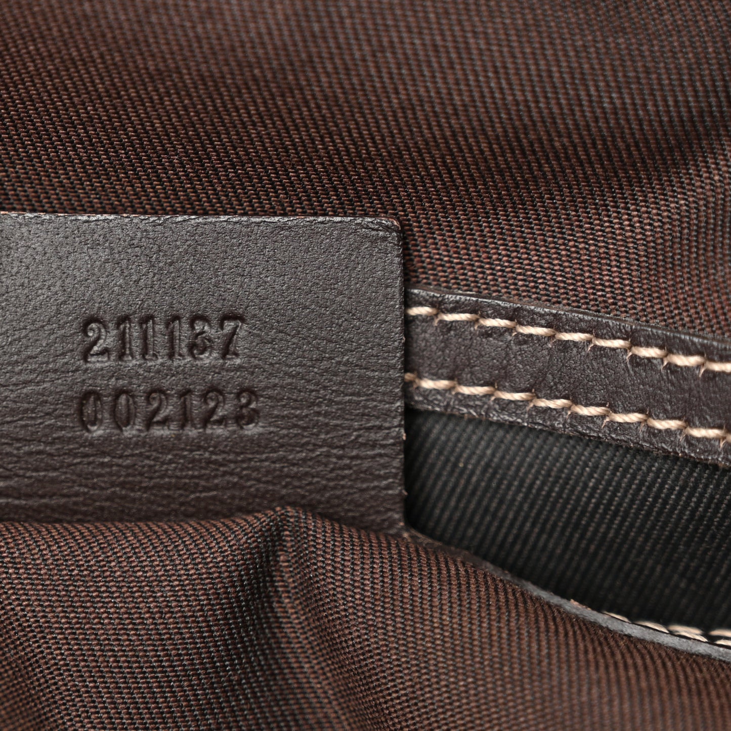 GG Supreme Monogram Medium Zippered Shopping Tote Dark Brown