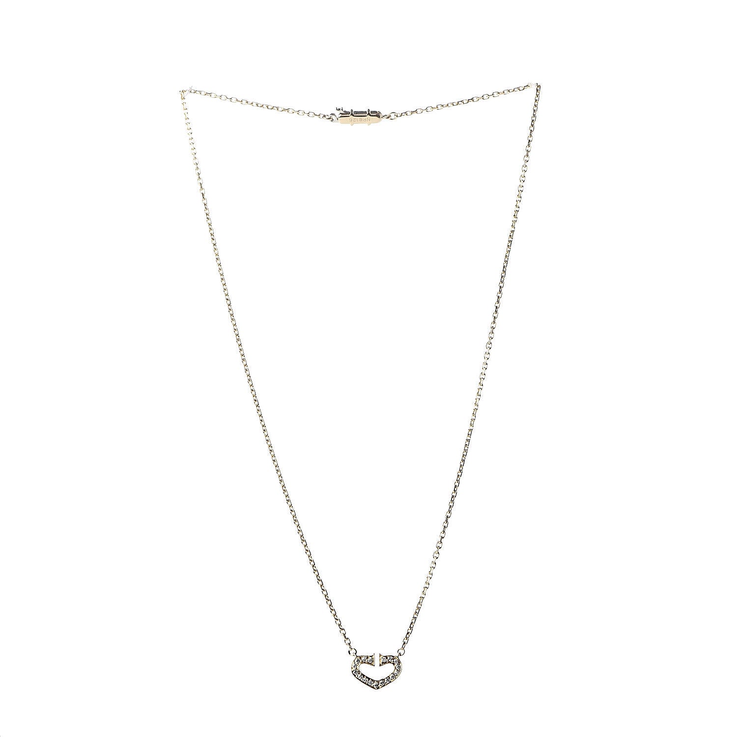 Cartier 18K Yellow Gold Diamond Hearts And Symbols Pendant Necklace 3 of 6