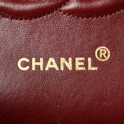 Chanel Lambskin Quilted Medium Double Flap Black 6 of 9