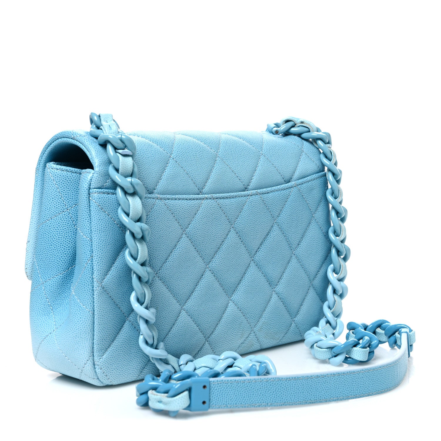 Chanel Shaded Caviar Quilted My Everything Flap Light Blue 2 of 10